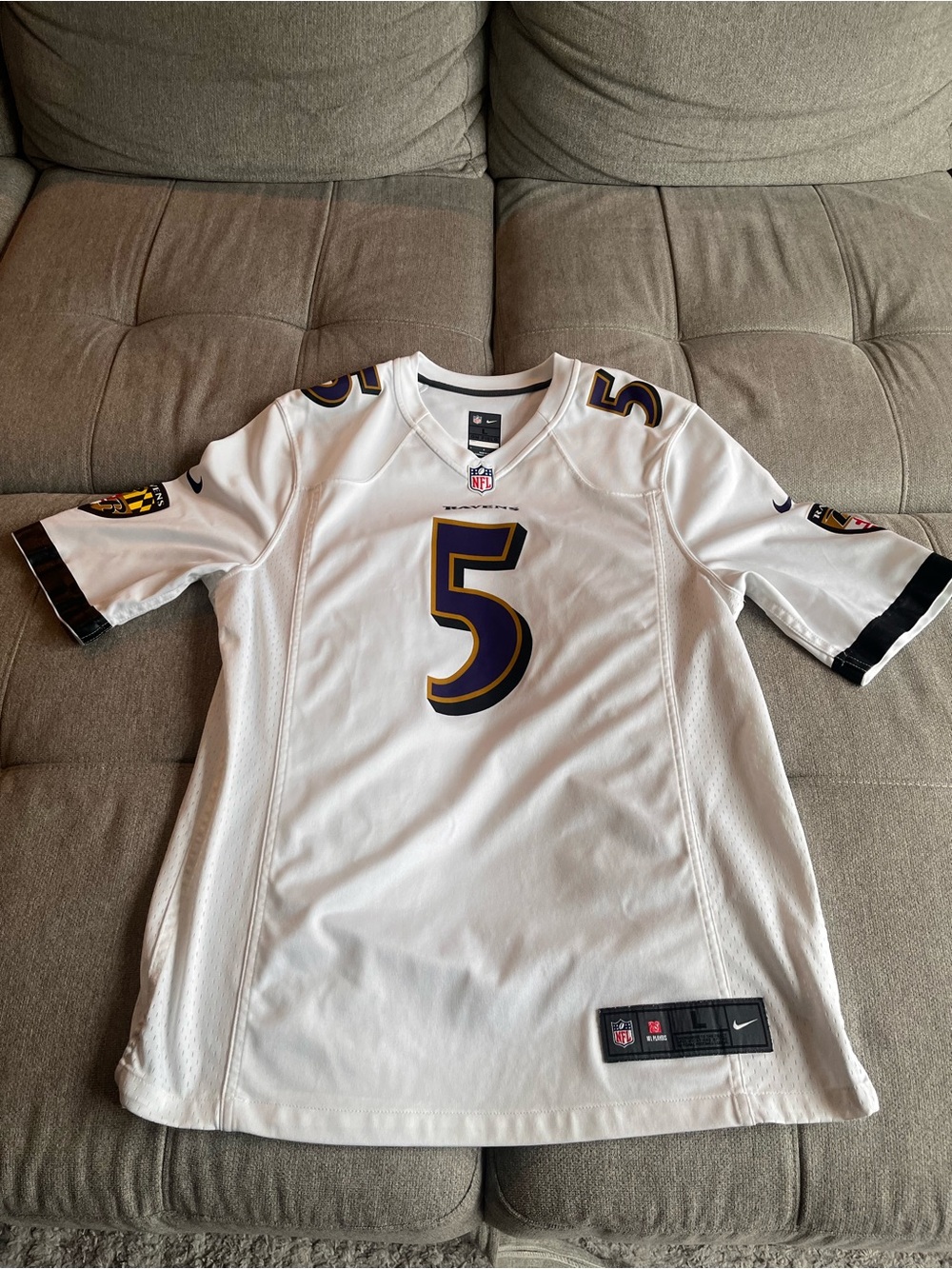 Baltimore Ravens Joe Flacco Nike On Field Jersey #5